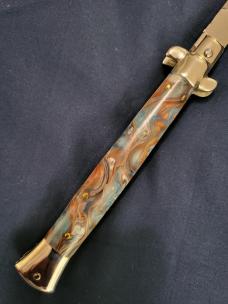 LATAMA 11"(28cm) *CUSTOM* "COPPER ACCENT SWIRL" ITALIAN "CLASSIC" STILETTO