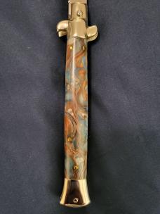 LATAMA 11"(28cm) *CUSTOM* "COPPER ACCENT SWIRL" ITALIAN "CLASSIC" STILETTO