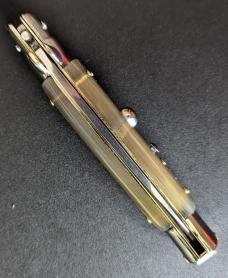 RARE NOS GIOVANNI BELTRAME 20CM-8 INCH FLAT BLADE STILETTO IN BRAZILIAN HONEY HORN RARE NOS GIOVANNI BELTRAME 20CM-8 INCH FLAT BLADE STILETTO IN BRAZILIAN HONEY HORN