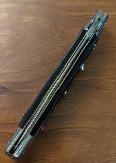 NEW FRANK BELTRAME 28CM 11" DAGGER BLADE AUTO IN EBONY WOOD NEW FRANK BELTRAME 28CM 11" DAGGER BLADE AUTO IN EBONY WOOD