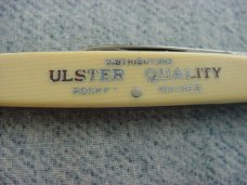 RARE ULSTER KNIFE CO., BOSTWICK BRAUN, TOLEDO, OHIO Birdseye Rivets Advertising Pen Knife RARE ULSTER KNIFE CO., BOSTWICK BRAUN, TOLEDO, OHIO Birdseye Rivets Advertising Pen Knife