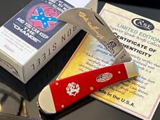 Case XX Hank Jr.#008 Discontinued Hawkbill Smooth Red Deep Gold/Black/White 4”Knife MINT. Case XX Hank Jr.#008 Discontinued Hawkbill Smooth Red Deep Gold/Black/White 4”Knife MINT.