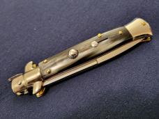9"(23cm) Frank B "2023 LIMITED EDITION" BRAZILIAN HORN PICKLOCK ITALIAN STILETTO 9"(23cm) Frank B "2023 LIMITED EDITION" BRAZILIAN HORN PICKLOCK ITALIAN STILETTO
