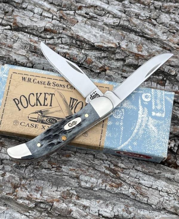 CASE XX ** 2001 POCKET WORN BLACK BONE POCKET HUNTER CASE XX ** 2001 POCKET WORN BLACK BONE POCKET HUNTER