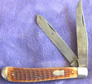 SCHRADE/CRAFTSMAN #293 Trapper w/Bone scales