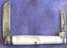 SOLD,,,,MILLER BROS. 2 Blade Pearl Pen Knife SOLD,,,,MILLER BROS. 2 Blade Pearl Pen Knife