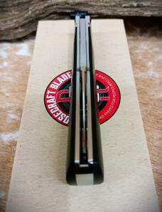 NIB  RoseCraft Blades Savage Creek Gunstock RCT014 D2 Clip Blade Black Micarta With Spade Shield