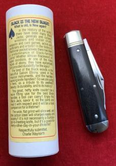 Waynorth Cutlery Black Jack Knife Charlie C. SFO Gabon Ebony. Great Eastern Cutlery. 861219 ..(GEC) Waynorth Cutlery Black Jack Knife Charlie C. SFO Gabon Ebony. Great Eastern Cutlery. 861219 ..(GEC)