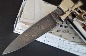 AGA CAMPOLIN DAMASCUS MINI DOMINUS IN STAG HORN NIB 
