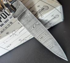 AGA CAMPOLIN DAMASCUS MINI DOMINUS IN STAG HORN NIB AGA CAMPOLIN DAMASCUS MINI DOMINUS IN STAG HORN NIB