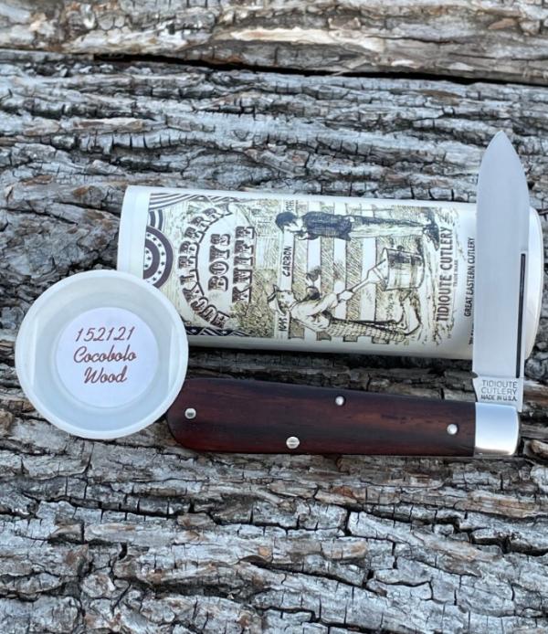 GEC ** TIDIOUTE HUCKLEBERRY BOYS KNIFE COCOBOLO WOOD 152121 KNIVES GEC ** TIDIOUTE HUCKLEBERRY BOYS KNIFE COCOBOLO WOOD 152121 KNIVES
