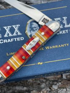 CASE XX ** SELECT 2001 CANDY STRIPE SYNTHETIC SMALL TEXAS TOOTHPICK CASE XX ** SELECT 2001 CANDY STRIPE SYNTHETIC SMALL TEXAS TOOTHPICK