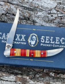 CASE XX ** SELECT 2001 CANDY STRIPE SYNTHETIC SMALL TEXAS TOOTHPICK CASE XX ** SELECT 2001 CANDY STRIPE SYNTHETIC SMALL TEXAS TOOTHPICK