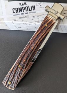 NIB AGA CAMPOLIN STAG DOMINUS 23CM-9" BAYONET AUTO NIB AGA CAMPOLIN STAG DOMINUS 23CM-9" BAYONET AUTO