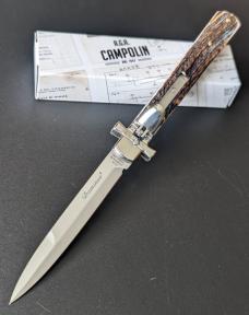NIB AGA CAMPOLIN STAG DOMINUS 23CM-9" BAYONET AUTO NIB AGA CAMPOLIN STAG DOMINUS 23CM-9" BAYONET AUTO