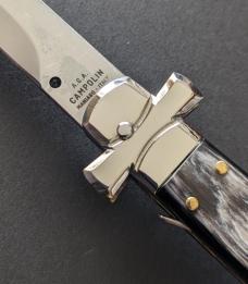 NIB 11"- 28 cm A.G.A. Campolin Brazilian Horn Maltese lockback a super beautiful quality stiletto NIB 11"- 28 cm A.G.A. Campolin Brazilian Horn Maltese lockback a super beautiful quality stiletto