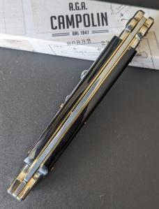 NIB 11"- 28 cm A.G.A. Campolin Brazilian Horn Maltese lockback a super beautiful quality stiletto NIB 11"- 28 cm A.G.A. Campolin Brazilian Horn Maltese lockback a super beautiful quality stiletto