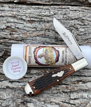 GEC TIDIOUTE ** 971119 JIGGED BRAZILIAN CHERRY BEAVER SHIELD BEAVER TAIL