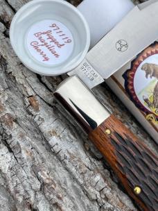 GEC TIDIOUTE ** 971119 JIGGED BRAZILIAN CHERRY BEAVER SHIELD BEAVER TAIL