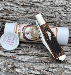 GEC TIDIOUTE ** 971119 JIGGED BRAZILIAN CHERRY BEAVER SHIELD BEAVER TAIL