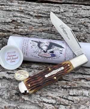 GEC TIDIOUTE ** 971119 ALLEGHENY AUTUMN GOLD JIGGED BONE LARGE COKEBOTTLE 1095 CARBON