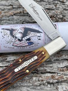 GEC TIDIOUTE ** 971119 ALLEGHENY AUTUMN GOLD JIGGED BONE LARGE COKEBOTTLE 1095 CARBON GEC TIDIOUTE ** 971119 ALLEGHENY AUTUMN GOLD JIGGED BONE LARGE COKEBOTTLE 1095 CARBON