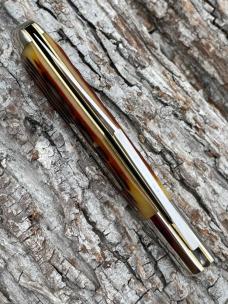 GEC TIDIOUTE ** 971119 ALLEGHENY AUTUMN GOLD JIGGED BONE LARGE COKEBOTTLE 1095 CARBON GEC TIDIOUTE ** 971119 ALLEGHENY AUTUMN GOLD JIGGED BONE LARGE COKEBOTTLE 1095 CARBON