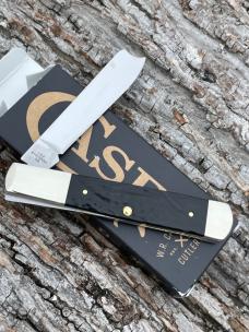 CASE XX ** 2024 JIGGED ROUGH BLACK SYNTHETIC RAZOR KNIFE CASE XX ** 2024 JIGGED ROUGH BLACK SYNTHETIC RAZOR KNIFE