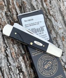 CASE XX ** 2024 JIGGED ROUGH BLACK SYNTHETIC RAZOR KNIFE CASE XX ** 2024 JIGGED ROUGH BLACK SYNTHETIC RAZOR KNIFE