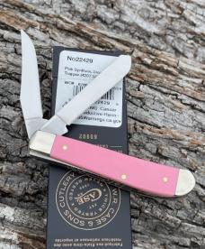 CASE XX ** SFO 2024 PINK SYNTHETIC DOLLHOUSE GOLDEN BRASS SHIELD MINI TRAPPER CASE XX ** SFO 2024 PINK SYNTHETIC DOLLHOUSE GOLDEN BRASS SHIELD MINI TRAPPER