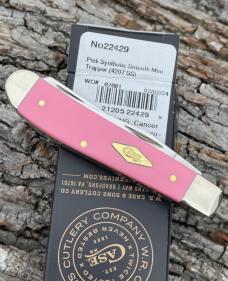 CASE XX ** SFO 2024 PINK SYNTHETIC DOLLHOUSE GOLDEN BRASS SHIELD MINI TRAPPER CASE XX ** SFO 2024 PINK SYNTHETIC DOLLHOUSE GOLDEN BRASS SHIELD MINI TRAPPER
