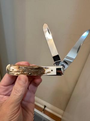 Case XX Mammoth Ivory Trapper. Mint condition!