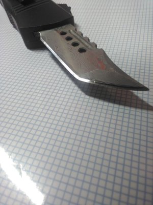 Microtech Troodon Mini Hellhound Damascus OTF (clone)