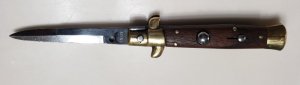Vintage 7" INOX  Rose Wood Switchblade 