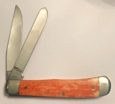 New in box 2003 Case Red Appaloosa bone trapper with Xmas Bell New in box 2003 Case Red Appaloosa bone trapper with Xmas Bell