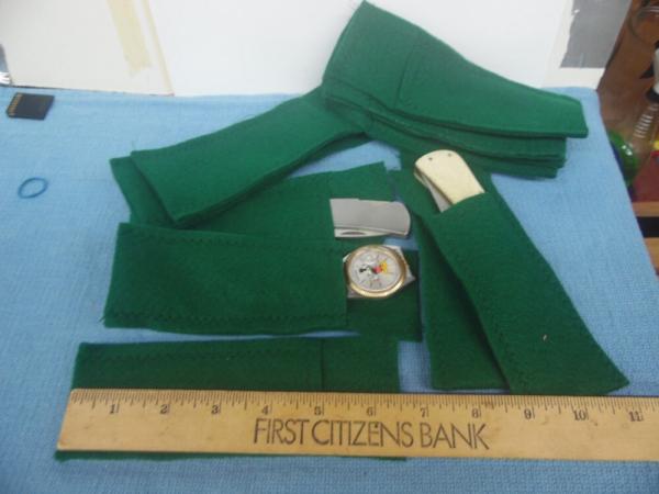 FELT KNIFE POUCHES FOR KNIVES OR JEWELRY STORAGE WITH FLAP USA MADE BY MY WIFE FELT KNIFE POUCHES FOR KNIVES OR JEWELRY STORAGE WITH FLAP USA MADE BY MY WIFE