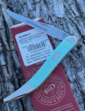 CASE XX ** 2024 FIRST PRODUCTION RUN G10 SEAFOAM GREEN MEDIUM TOOTHPICK