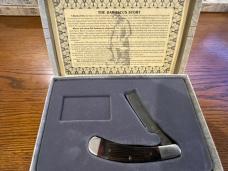 Parker-Edwards 1501D Ltd Ed Sowbellly Trapper w/Damascus Razor Blade & Parkerwood Scales USA A-9108 Parker-Edwards 1501D Ltd Ed Sowbellly Trapper w/Damascus Razor Blade & Parkerwood Scales USA A-9108
