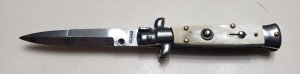 Vintage 5.50"  Rostfrei Switchblade Blonde Horn Scales 