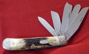  1997 CASE XX USA 5554 SS  MIDNIGHT STAG THE BEAST TRAPPER CUSTOM WORK 1 OF 5 MADE (M.O. OR CHECK )