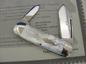 Case XX Classic Sunfish/Toenail  Genuine AAA White Pearl Prototype Knife 1 of 10