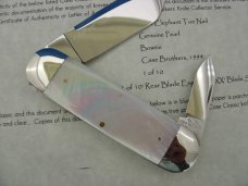 Case XX Classic Sunfish/Toenail Genuine AAA White Pearl Prototype Knife 1 of 10 Case XX Classic Sunfish/Toenail Genuine AAA White Pearl Prototype Knife 1 of 10