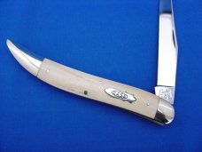 Case XX Classic Genuine Mastodon Ivory $1.00 Tang Toothpick Knife Prototype Case XX Classic Genuine Mastodon Ivory $1.00 Tang Toothpick Knife Prototype