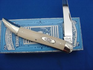 Case XX Classic Genuine Mastodon Ivory $.75 Cent Tang Toothpick Knife Prototype