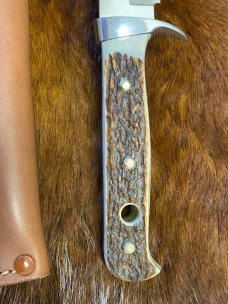 Puma Original Bowie, Genuine Stag, 116396, 103/RC, Handmade in Germany, Stainless Blade, Sheath Puma Original Bowie, Genuine Stag, 116396, 103/RC, Handmade in Germany, Stainless Blade, Sheath