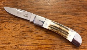 Gerber 2007 Lockback Winterbottom Stag Pocket Knife