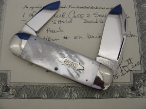 Case XX Classic Sunfish/Toenail  Genuine AAA White Pearl Gary Scott Knife 1 of 4