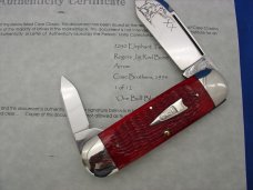 Case XX Classic Sunfish/Toenail Genuine Red Bone Knife With Elephant Etch 1 of 12 Case XX Classic Sunfish/Toenail Genuine Red Bone Knife With Elephant Etch 1 of 12