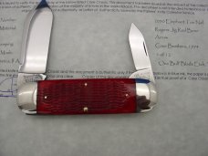 Case XX Classic Sunfish/Toenail Genuine Red Bone Knife With Elephant Etch 1 of 12 Case XX Classic Sunfish/Toenail Genuine Red Bone Knife With Elephant Etch 1 of 12
