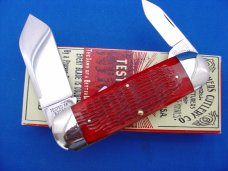 Case XX Classic Sunfish/Toenail  Genuine Red Bone Knife With Elephant Etch 1 of 12